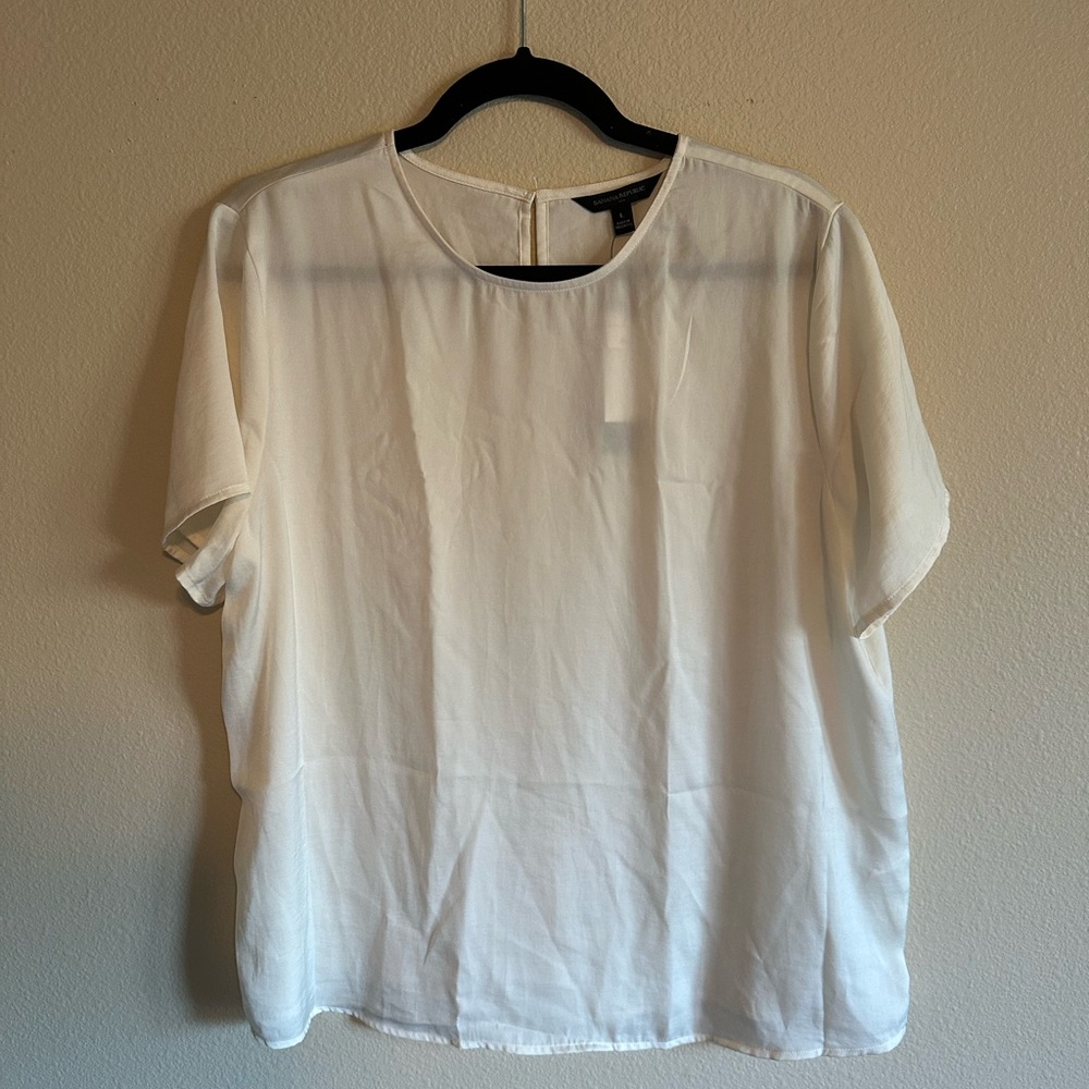 Banana Republic Cream Blouse